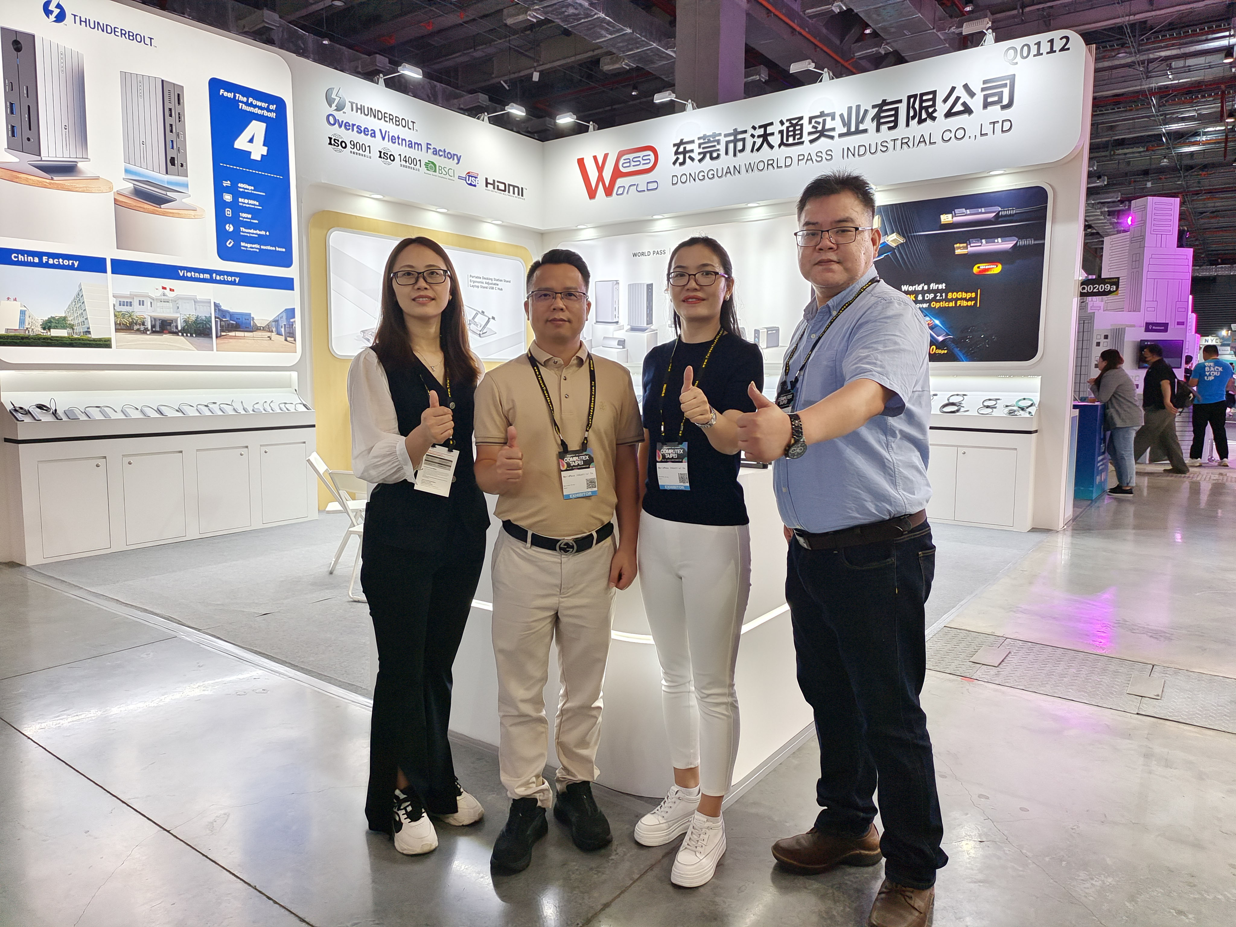 World Pass Team at Computex During May,3